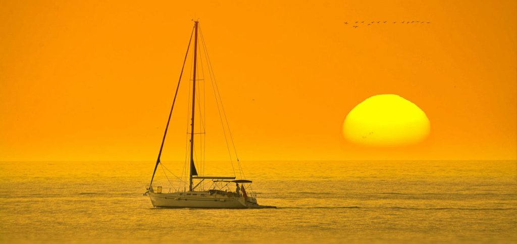 sailing through life on a bright sunny day